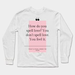 Winnie the Pooh Love Wall Art Long Sleeve T-Shirt